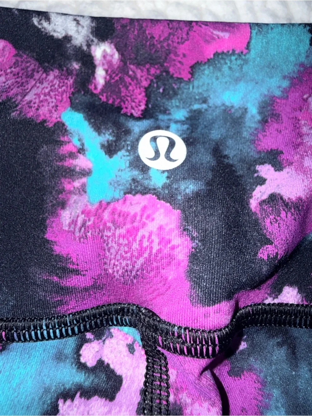 lululemon athletica Purple & Teal Floral-Print Leggings